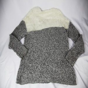 Vince Camuto Eyelash Yarn Marled Sweater EUC